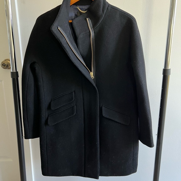 JCrew Cocoon Coat - Black - Picture 2 of 9